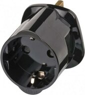 Brennenstuhl Reisadapter | Geaard | Type G (VK) naar Type F | Zwart