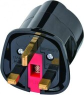 Brennenstuhl Reisadapter | Geaard | Type G (VK) naar Type F | Zwart