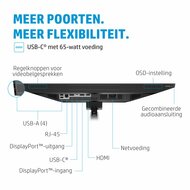 HP E24m G4 23,8" | 1920x1080 FHD IPS | 5ms | 99% sRGB | USB-C met 65W Power Delivery | 5MP Pop-up Webcam | Stereo Speakers | Microfoon | Monitor