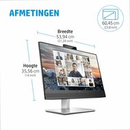 HP E24m G4 23,8" | 1920x1080 FHD IPS | 5ms | 99% sRGB | USB-C met 65W Power Delivery | 5MP Pop-up Webcam | Stereo Speakers | Microfoon | Monitor
