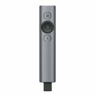 Logitech Spotlight Presenter | Draadloos | Bluetooth &amp; USB 2.4 GHz | Bereik tot 30 meter | Grijs