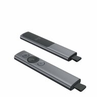 Logitech Spotlight Presenter | Draadloos | Bluetooth &amp; USB 2.4 GHz | Bereik tot 30 meter | Grijs