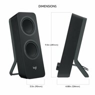 Logitech Z207 | 2.0 Bluetooth Luidsprekerset | 5W RMS | Draadloze Overgang | Zwart