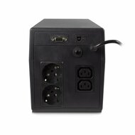 ACT Line-Interactive UPS AC2310 | 1000 VA Vermogen | 4 Uitgangen | Spanningstabilisatie met AVR | Beveiliging bij Netstoringen
