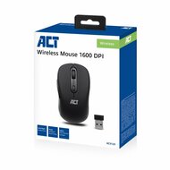 ACT AC5125 | Draadloze Muis | Rechtshandig | RF | 1600 DPI | Zwart