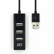 ACT AC6205 | USB 2.0 Interface Hub | 480 Mbps | Zwart