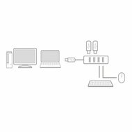 ACT AC6300 | USB 3.2 Gen 1 Interface Hub | Type-A | 5 Gbps | Zwart