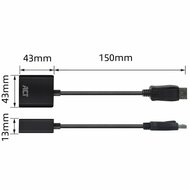 ACT AC7510 | DisplayPort naar DVI-D Adapter | 0,15 m | Zwart