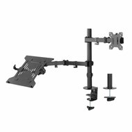 ACT AC8305 | Notebookstandaard tot 15.6" &amp; Monitorarm tot 32" | Zwart