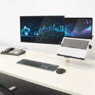 ACT AC8305 | Notebookstandaard tot 15.6" &amp; Monitorarm tot 32" | Zwart