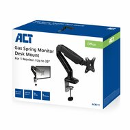 ACT AC8311 | Verstelbare Monitor-bureaubeugel | Tot 32" | Max 9kg | VESA 100x100 | 1 Monitor