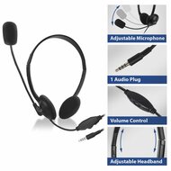 ACT AC9330 | On-Ear Headset met Microfoon | Zwart