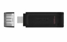 Kingston DataTraveler 70 | 128GB USB-C 3.2 Flash Drive | Zwart