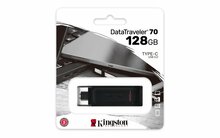 Kingston DataTraveler 70 | 128GB USB-C 3.2 Flash Drive | Zwart