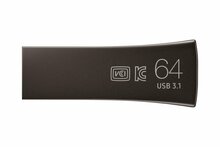Samsung Bar Plus | 64GB USB-A 3.2 Flash Drive | tot 300 MB/s lezen | Titanium