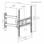 SBOX PLB-3644-2 | TV-beugel | 32-55" | Max 35kg | VESA 400x400