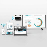 Nedis VWFI3450BK | Draadloze HDMI-ontvanger | 4K Ondersteuning | Wi-Fi | Zwart