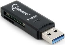 Gembird UHB-CR3-01 | Geheugenkaartlezer | USB 2.0 | SD/microSD | Zwart