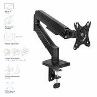 ACT AC8313 Essentials | Verstelbare Monitor-bureaubeugel | Tot 35" | Max 9 kg | VESA 75x75 / 100x100 | 1 Monitor | Gasveer