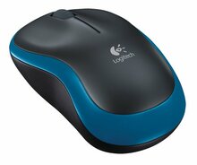 Logitech M185 | Draadloze Muis | Links- en Rechtshandig | RF | 1000 DPI | Zwart/Blauw