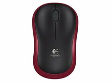 Logitech M185 | Draadloze Muis | Links- en Rechtshandig | RF | 1000 DPI | Zwart/Rood
