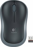 Logitech M185 | Draadloze Muis | Links- en Rechtshandig | RF | 1000 DPI | Zwart/Grijs