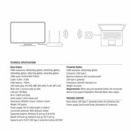 ACT Aero 4K Draadloos Presentatiesysteem (AC7960) | 4K (3840x2160) | USB-C | HDMI | Plug and Play | Multi User | Split Screen