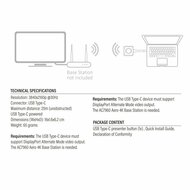ACT Aero 4K Presentator Knop (AC7961) | USB-C | 4K | Draadloos | Tot 20m | Plug and Play