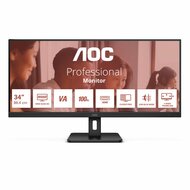 AOC U34E2M 34" | UWQHD 3440x1440 | VA | 100Hz | 4ms | Ultrawide Monitor | Zwart