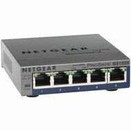 Netgear GS105E-200PES | 5-poorts Gigabit Smart Managed Plus Switch | VLAN/QoS | Webbeheer | Compact