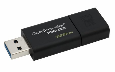 Kingston Technology DataTraveler 100 G3 USB flash drive 128 GB USB Type-A 3.2 Gen 1 (3.1 Gen 1) Zwart