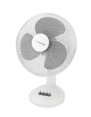 Esperanza Desk Cooling Fan / Ventilator 12inch Wit