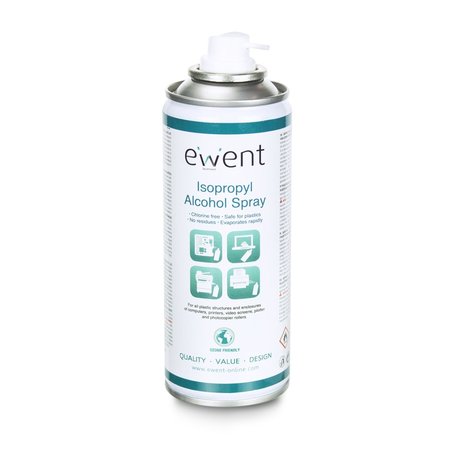 Ewent EW5613 computerreinigingskit Printer Spray voor apparatuurreiniging 200 ml