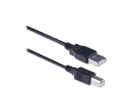 Ewent EW9621 USB-kabel 3 m USB 2.0 USB A USB B Zwart