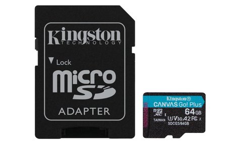 Kingston Technology Canvas Go! Plus flashgeheugen 64 GB MicroSD UHS-I Klasse 10