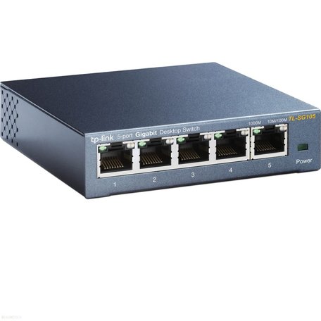 TP-LINK TL-SG105 Unmanaged Gigabit Ethernet (10/100/1000) Zwart