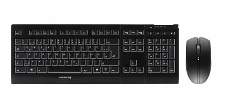 CHERRY GENTIX Keyboard+Mouse WL RF Wireless Black