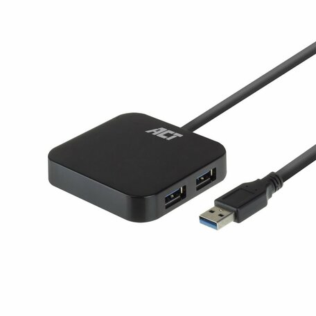 ACT AC6305 interface hub USB 3.2 Gen 1 (3.1 Gen 1) Type-A 5000 Mbit/s Zwart