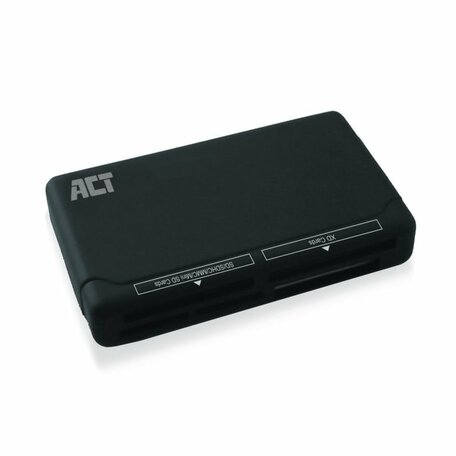 ACT AC6025 geheugenkaartlezer USB 2.0 Zwart