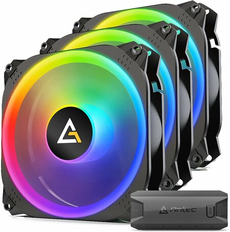 Antec Prizm 120 3+C Case FAN 120MM / GAMING +3xFAN+Cont/ RGB