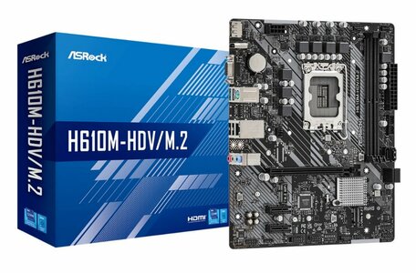 Asrock H610M-HDV/M.2 Intel H610 LGA 1700 micro ATX