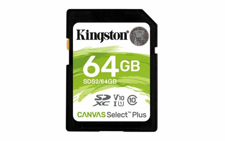 Kingston Technology Canvas Select Plus 64 GB SDXC UHS-I Klasse 10