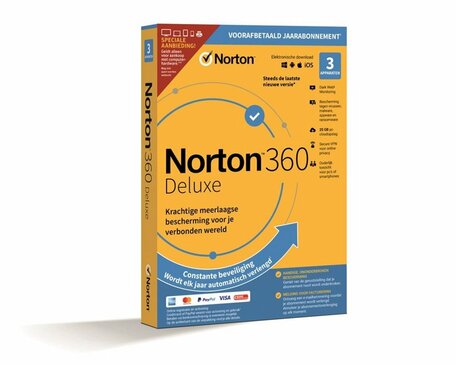 Symantec Norton 360 Deluxe 3D Antivirus 3 PC/MAC