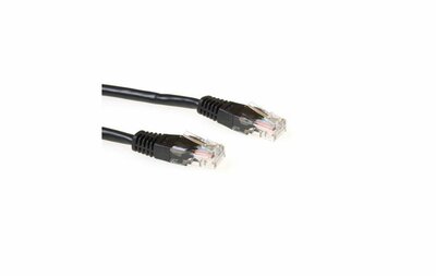 ACT netwerkkabel | Cat5e | U/UTP (UTP) | 2 m | Zwart