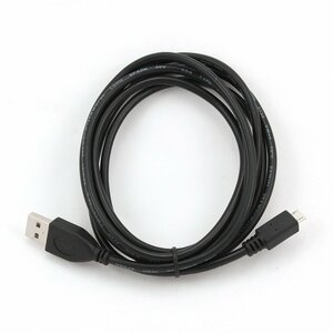 Gembird CCP-MUSB2-AMBM-1M | USB 2.0 | USB-A naar Micro-USB-B | 1m | Zwart
