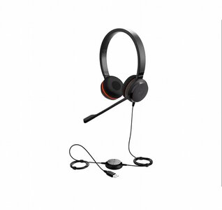 Jabra Evolve 20SE MS | Bedraade On-ear Stereo Headset | USB-A | Zwart | Microsoft Teams Gecertificeerd
