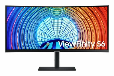 Samsung LS34A650UBUXEN 34" | 3440x1440 UWQHD VA | 100Hz | 1000R Curved | HDR10 | USB-C | Monitor | Open Box
