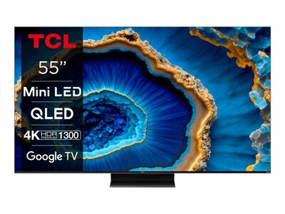 TCL 55C805 55" | Ultra HD QD-Mini LED Smart TV | Google TV + Wifi | Dolby Vision IQ & HDR10+ | Game Master Pro 2.0 | 144Hz