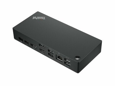 Lenovo 40AY0090EU-RN | Docking Station | USB-C | Refurbished | Zwart