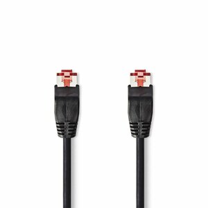 Nedis U/UTP Cat 6 Netwerkkabel | 1 m | Zwart